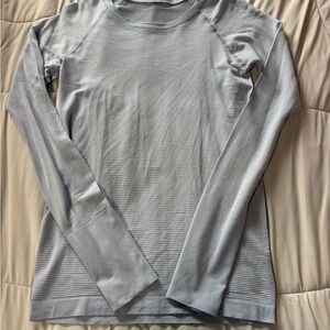lululemon athletica Pale Blue Long Sleeve Top
